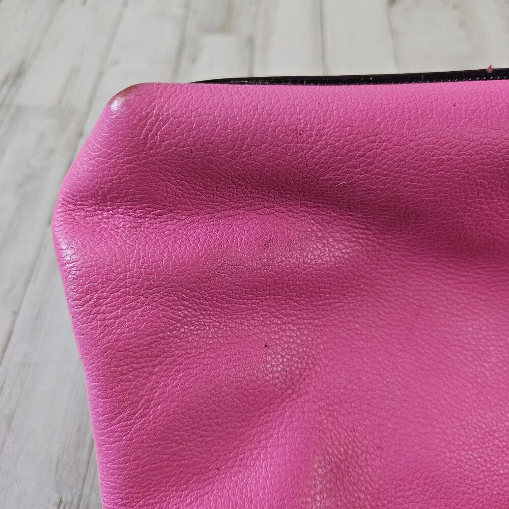 Kate Spade Women Shoulder Bag Hot Pink Pebbled Leather Bow Detail Barbiecore - Picture 12 of 15